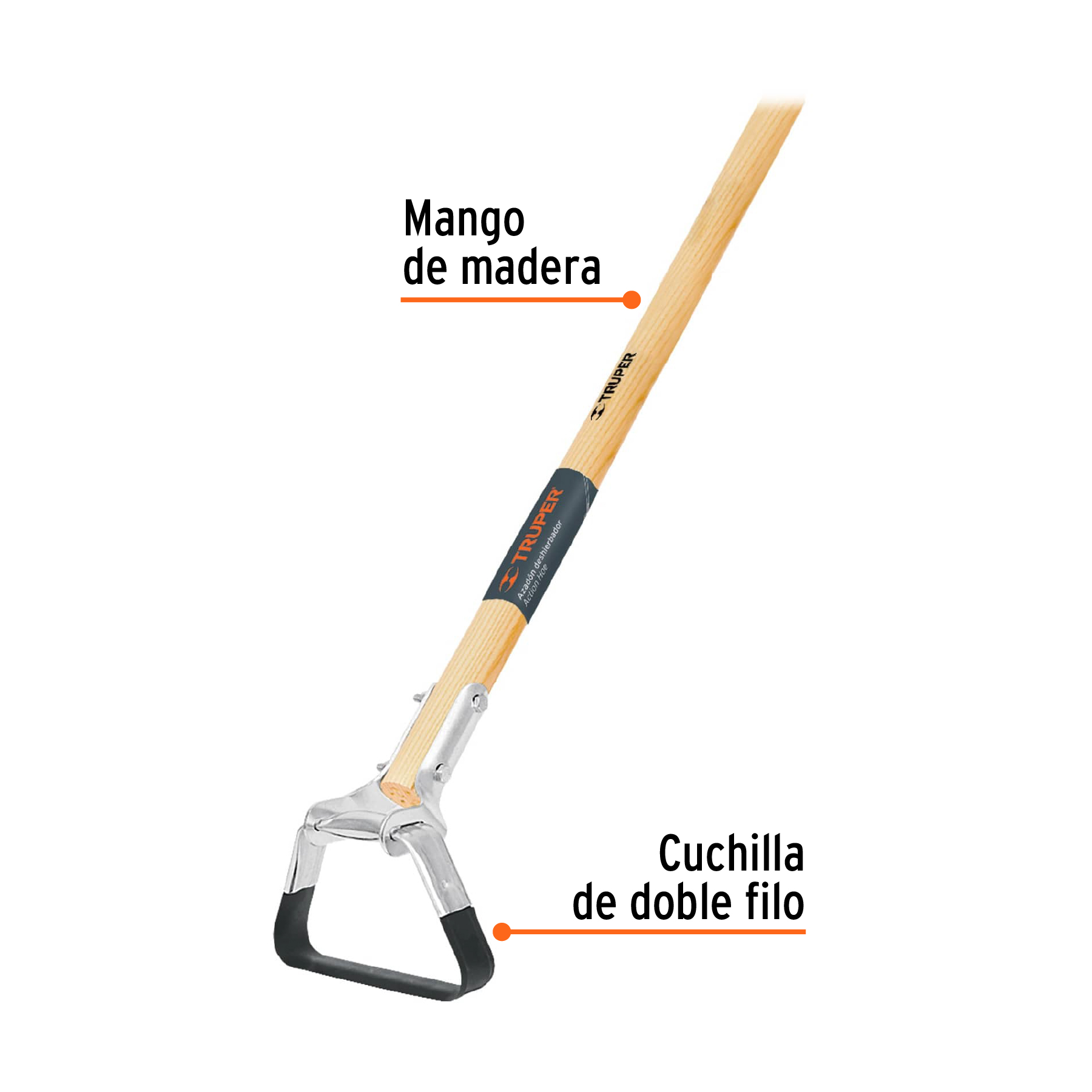 DESHIERBADOR CON MANGO DE MADERA 54
