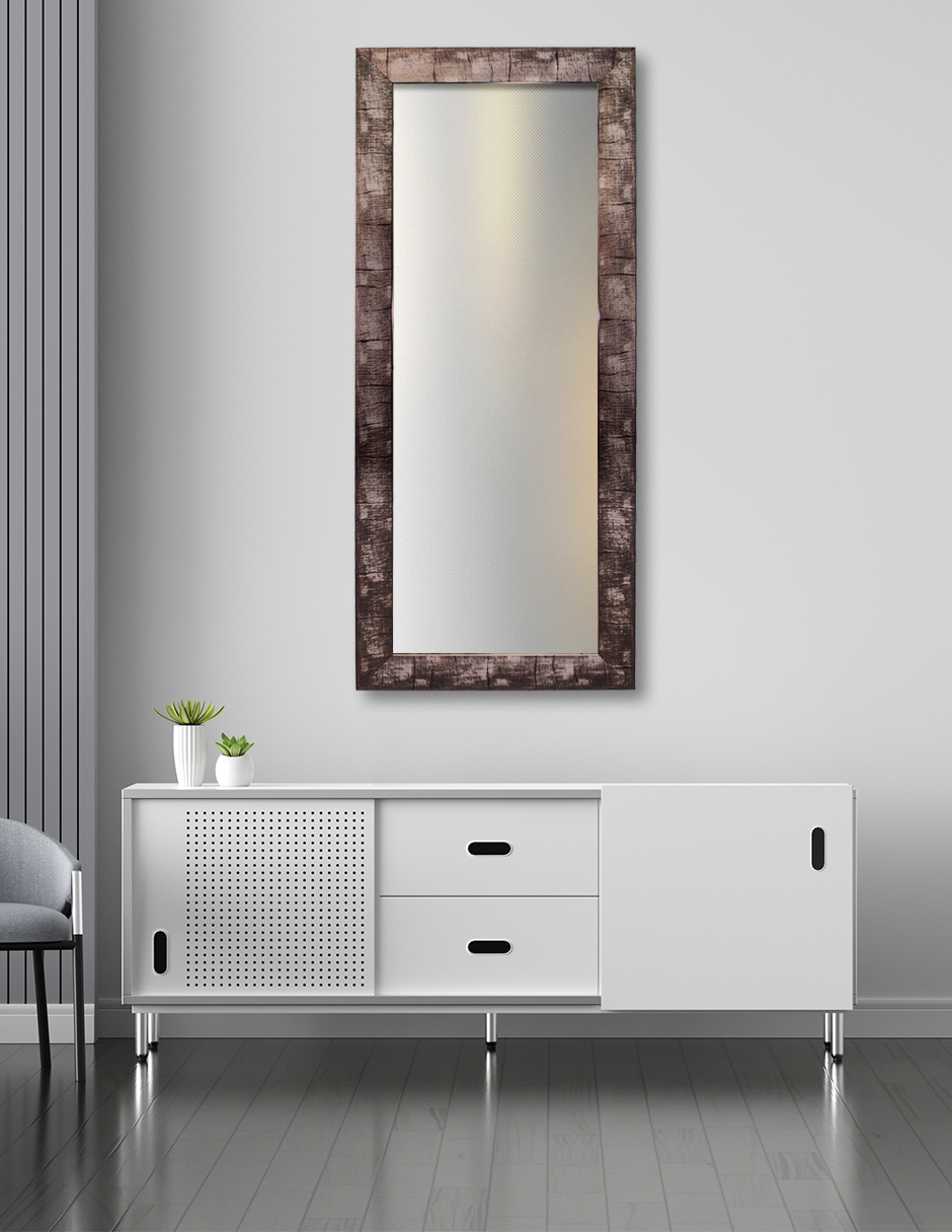 Espejo decorativo de pared cuerpo entero color plata vintage Dii Frame Plata Atemporal