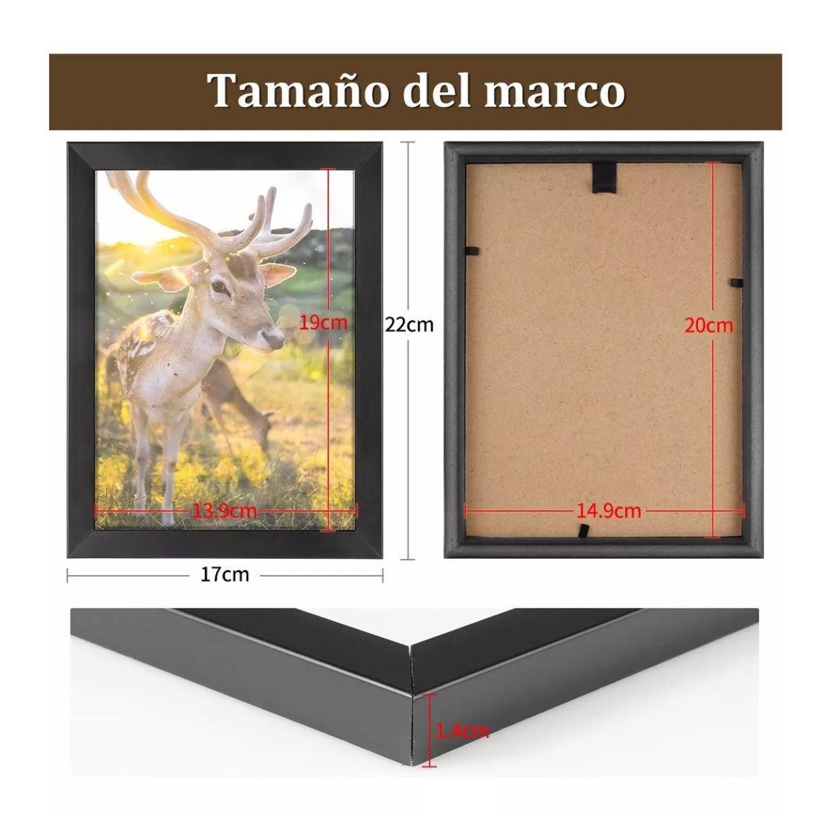 9 Piezas Fotos Marco, Portaretrato Decoración De Habitaciones