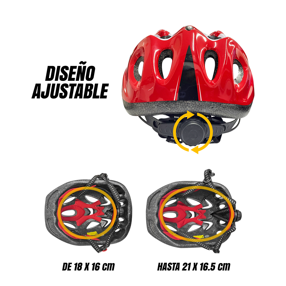 Casco Niño Bicicleta Kit Rodilleras Protección Infantil Rojo Piccolo