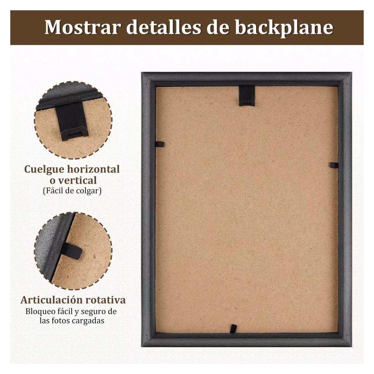 9 Piezas Fotos Marco, Portaretrato Decoración De Habitaciones