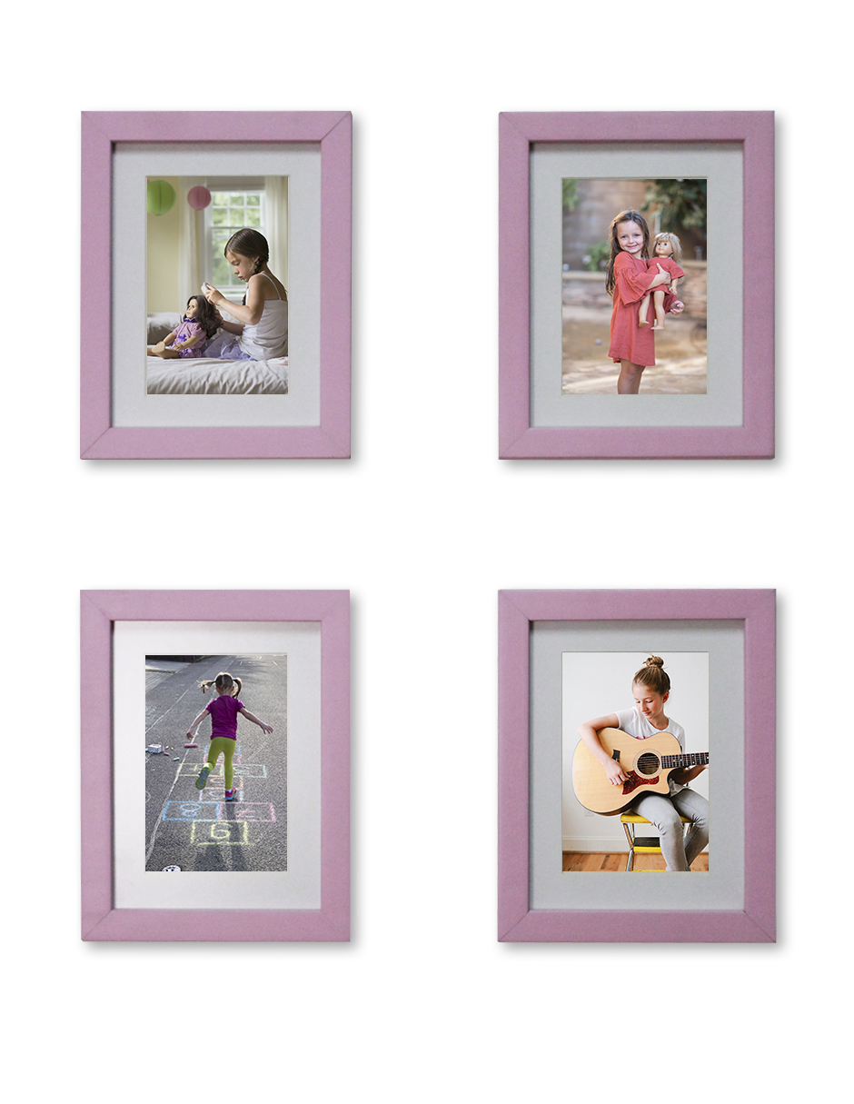 Set de 4 marcos color rosa pastel DII FRAME rosa pastel 2024
