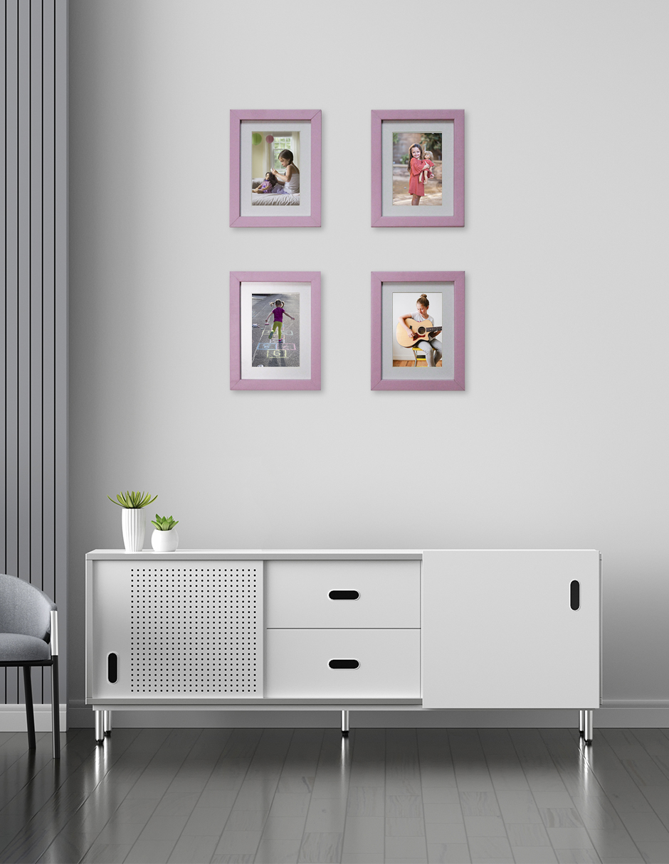 Set de 4 marcos color rosa pastel DII FRAME rosa pastel 2024