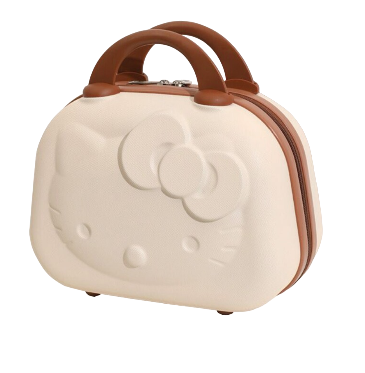 Estuche de cosméticos Hello Kitty 3D Color biege