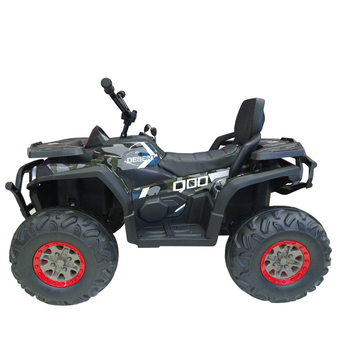 Cuatrimoto Moto Electrica Montable Infantil 12V MTT60 Verde Militar Pintado