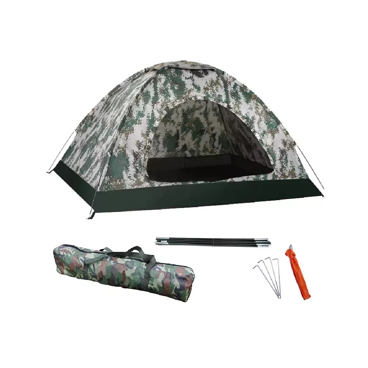 Tienda Casa Campaña Grande Camping 3 Personas Fácil Instalar