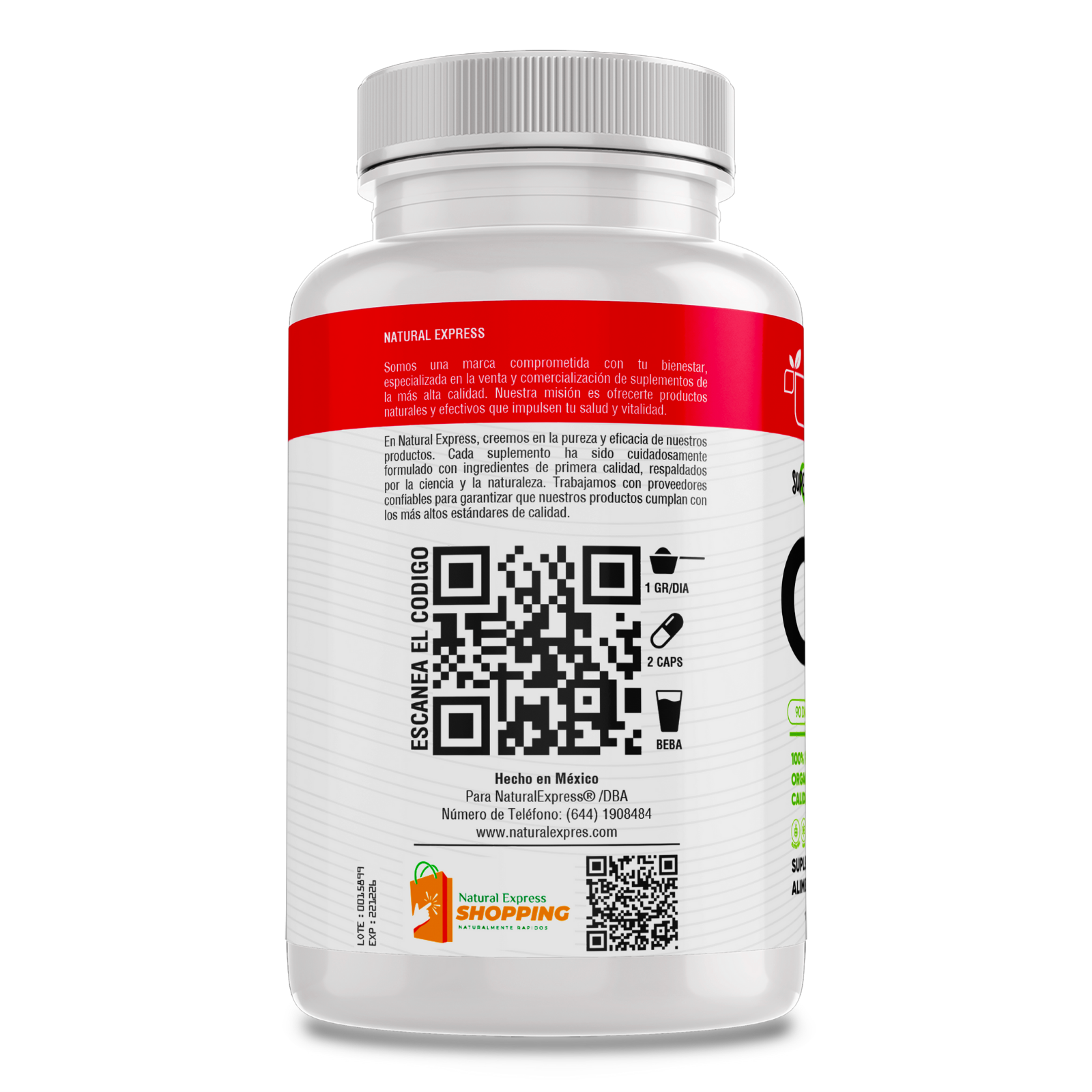 Baya Goji 100% Puro (180 Capsulas 500mg) |ORGANICO | NATURAL | Para 90 Dias | - Organic Goji Extract