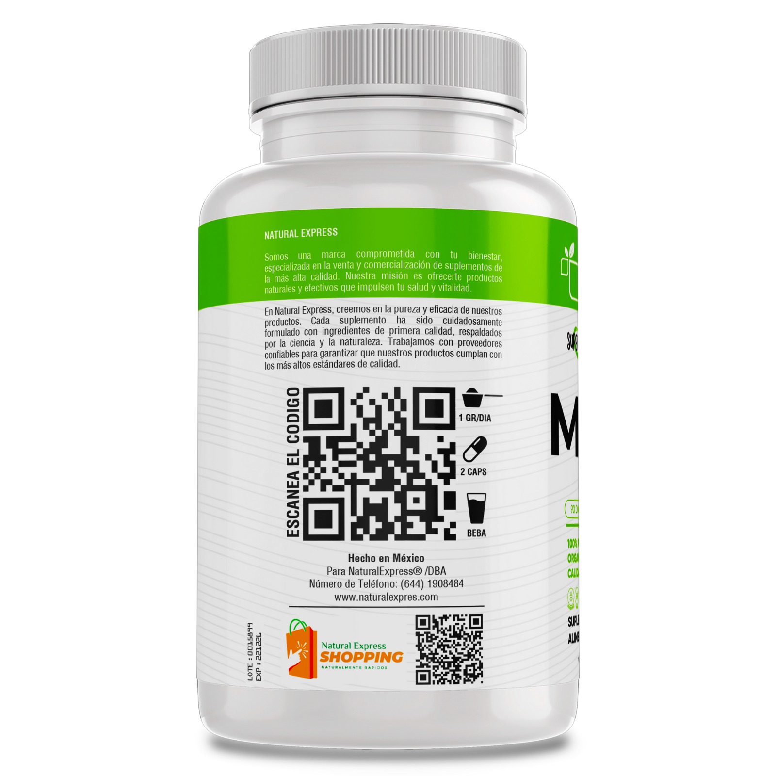 Matcha 100% Puro (180 Capsulas 500mg) |ORGANICO | NATURAL | Para 90 Dias | - Organic Matcha Powder