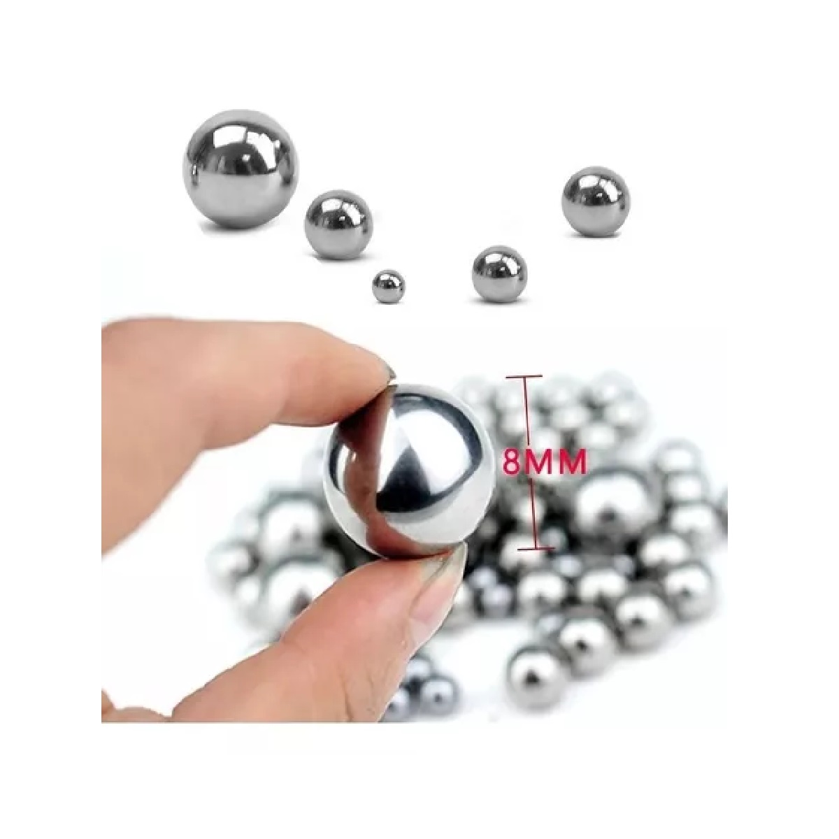 Set 500 Bolas De Acero Resorteras ,accesorios Para Tirachinas