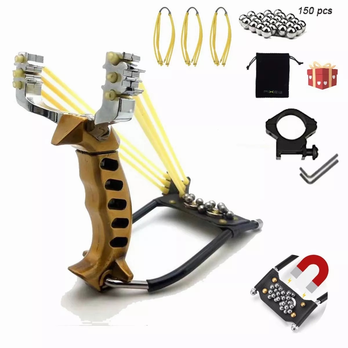 Lanzador De Tirachinas Profesional De Goma Slingshot