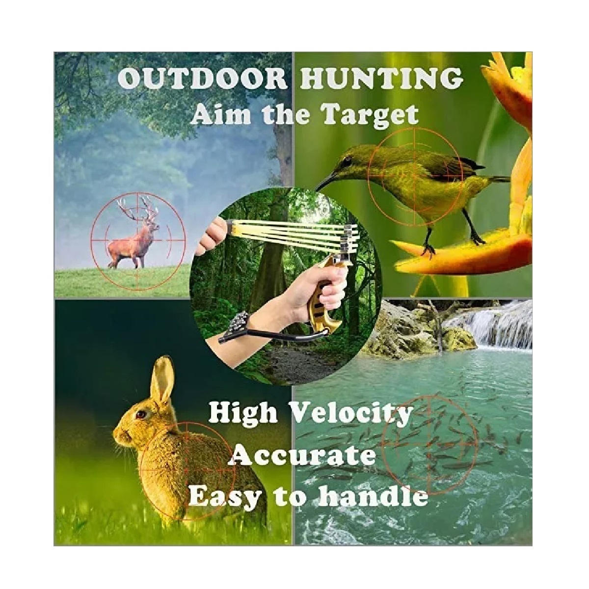 Lanzador De Tirachinas Profesional De Goma Slingshot