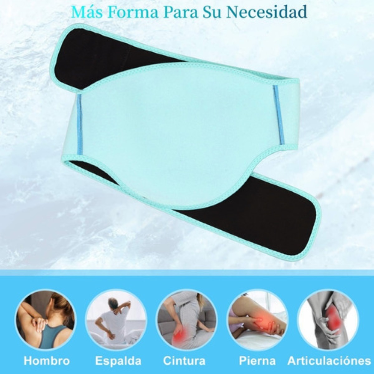 Compresa De Gel Frio Calor Para Aliviar El Dolor De Espalda Azul