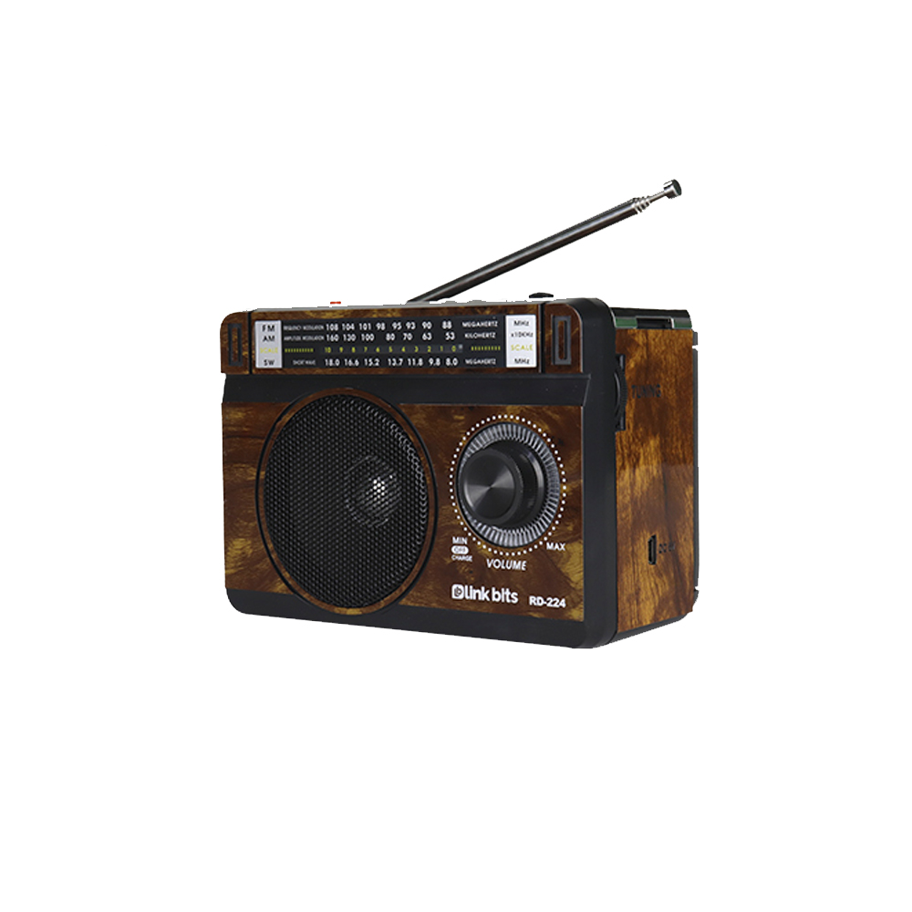 Bocina USB-SD Batería Recargable y Antena para Radio AM/FM/SW