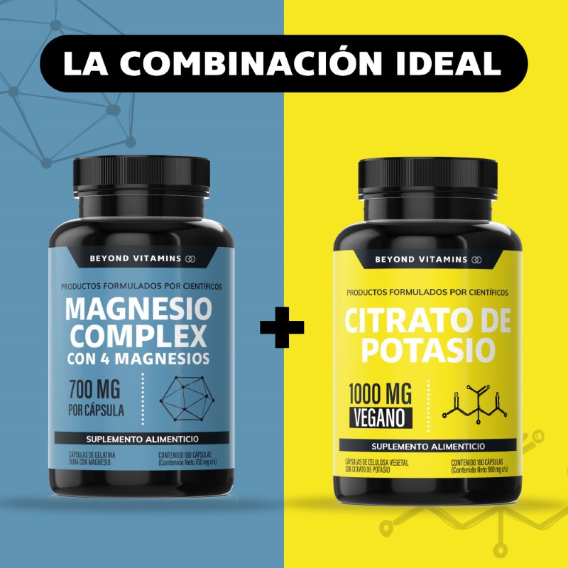 Suplemento Alimenticio Magnesio Complex - 700 mg Sin Rellenos - 180 cápsulas