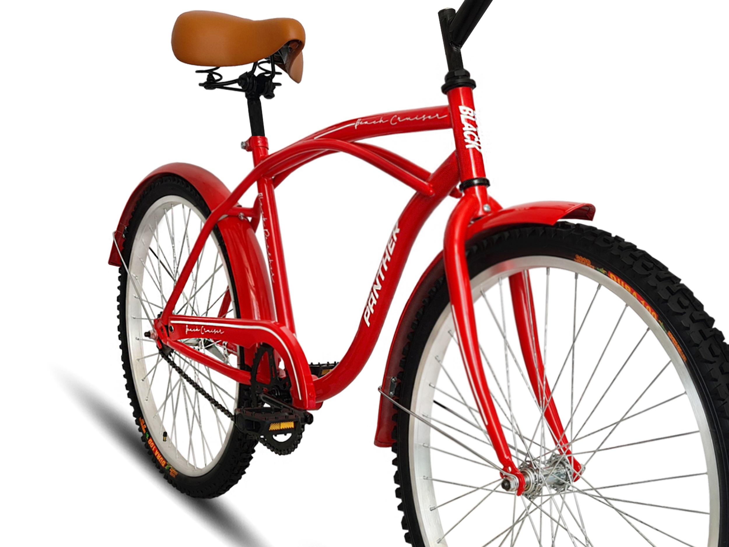Bicicleta Vintage Beach Cruiser R24 Para Caballero Rojo