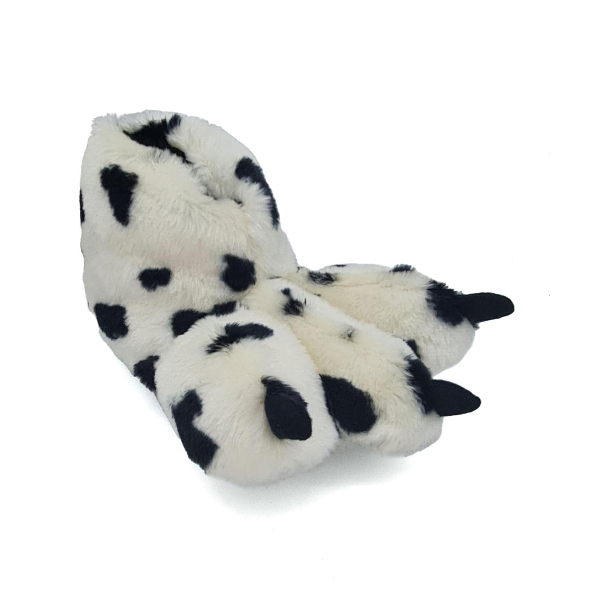 Pantuflas Garras de Dalmata Luli Patotas Cómodas y Divertidas Tela Cálida y Suave con Suela Antideslizante Unisex para Toda la Familia