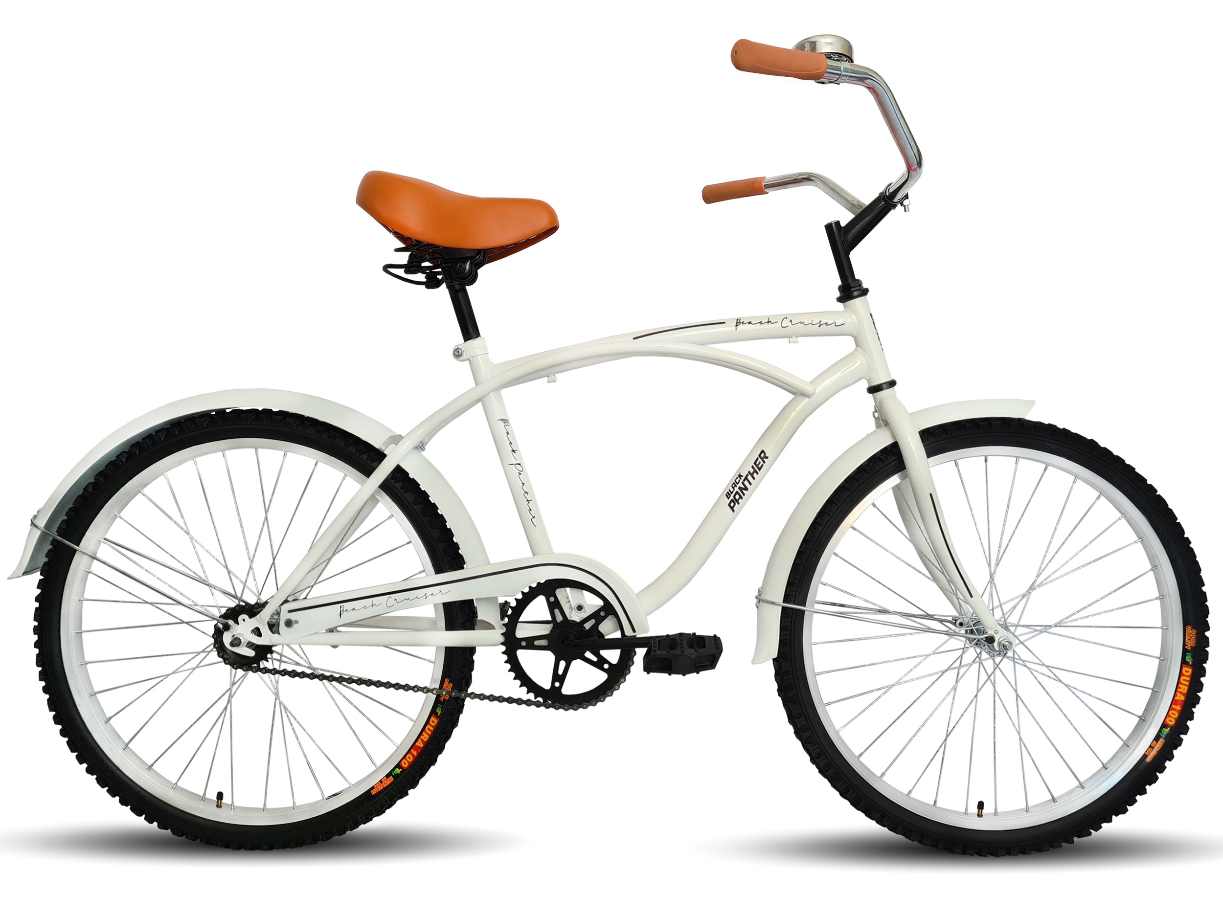Bicicleta Vintage Beach Cruiser R24 Para Caballero Blanco