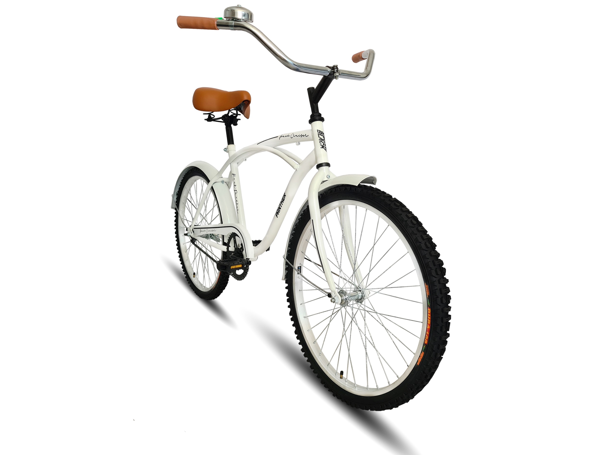 Bicicleta Vintage Beach Cruiser R24 Para Caballero Blanco