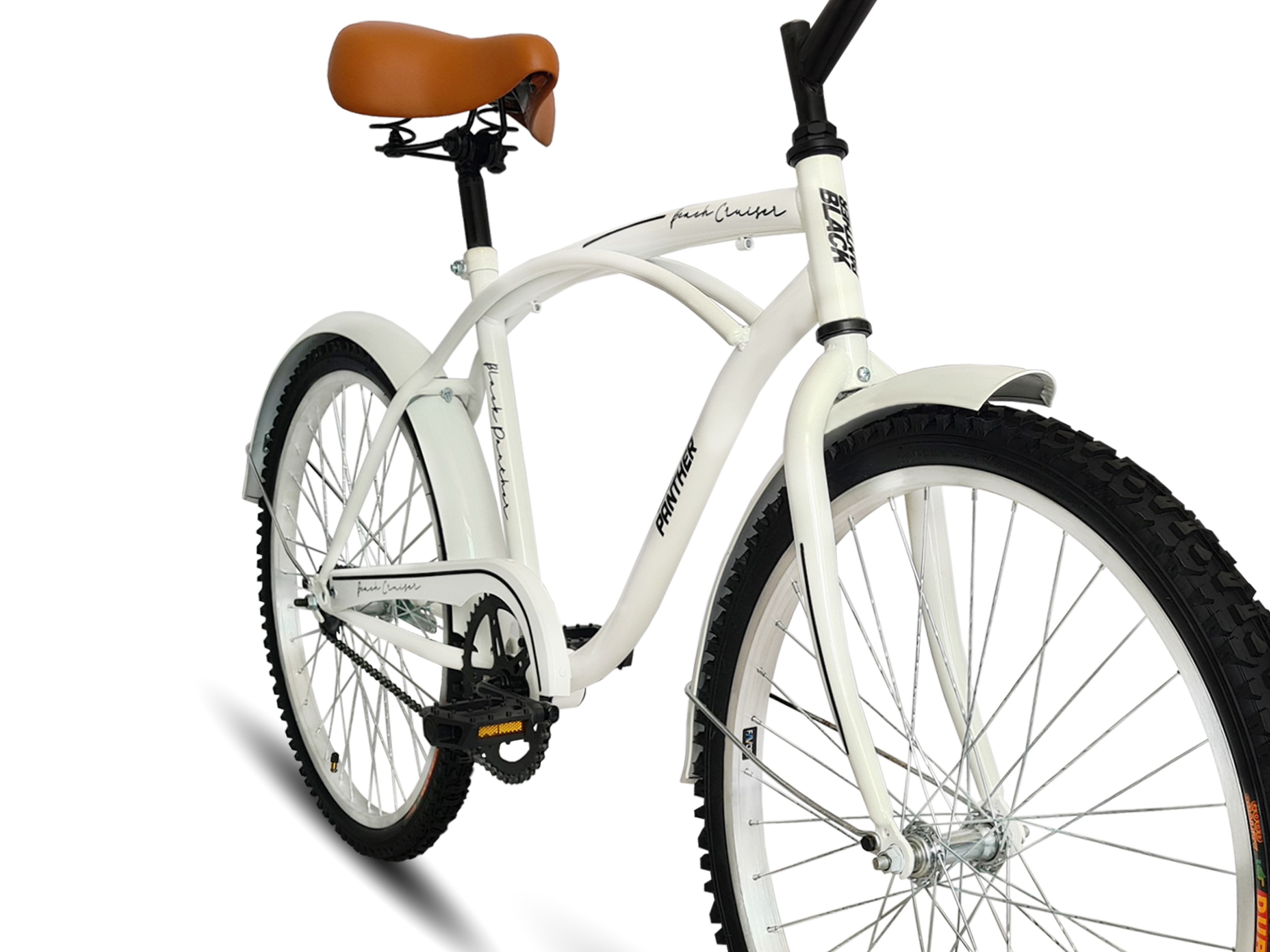 Bicicleta Vintage Beach Cruiser R24 Para Caballero Blanco