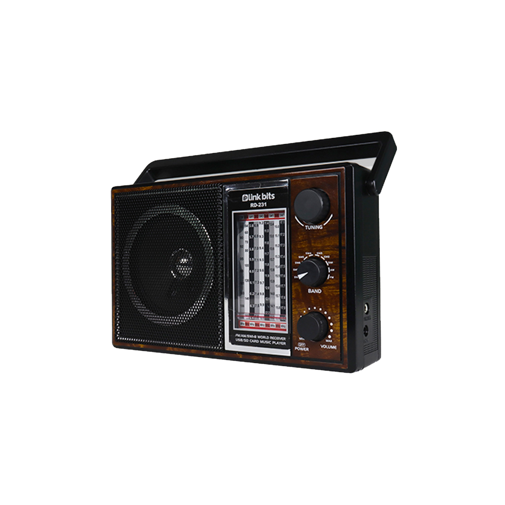 Radio portátil Antigua Fm / Am (mw) / Sw, altavoz Bluetooth retro, perilla  de sintonización grande, batería recargable mejorada de 1800mah, soporte Tf  / Aux Ca