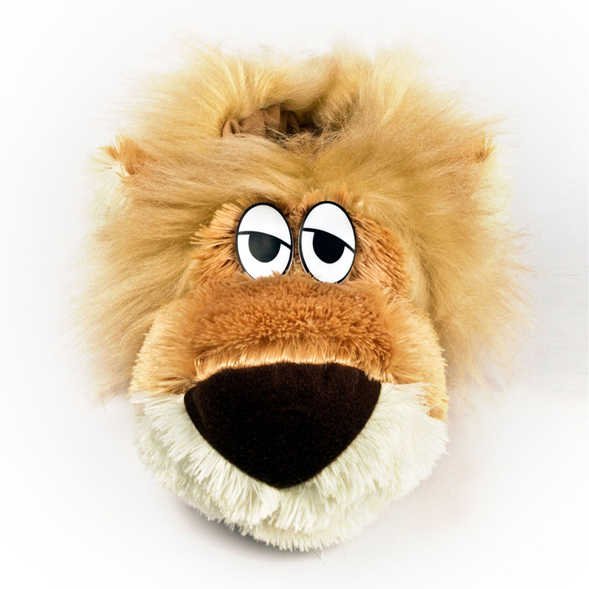 Pantuflas de León Leoncho Luli Patotas Cómodas y Divertidas Tela Cálida y Suave con Suela Antideslizante Unisex para Toda la Familia