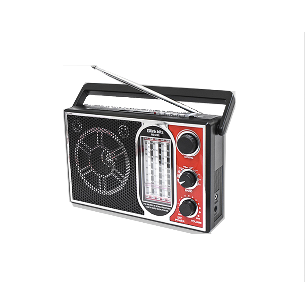 Bocina Bluetooth Recargable con Antena para Radio AM/FM/SW