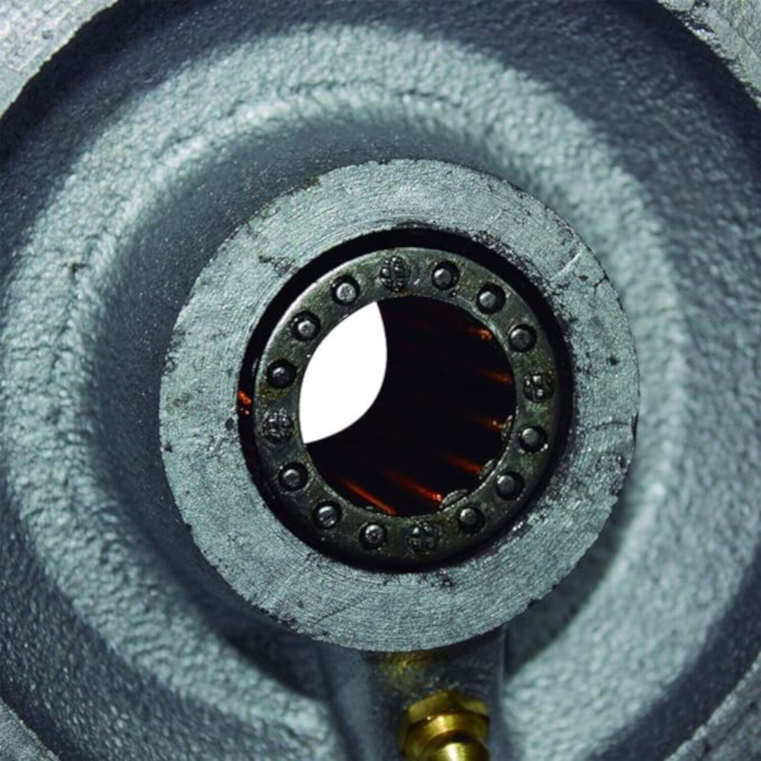 Rueda de Acero con ranura tipo V para Rieles 5"