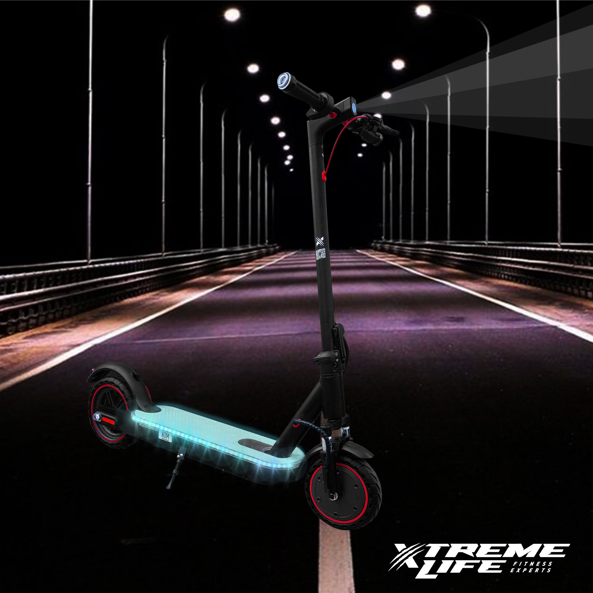 Scooter Patin Electrico Plegable bluetooth Bocina Led