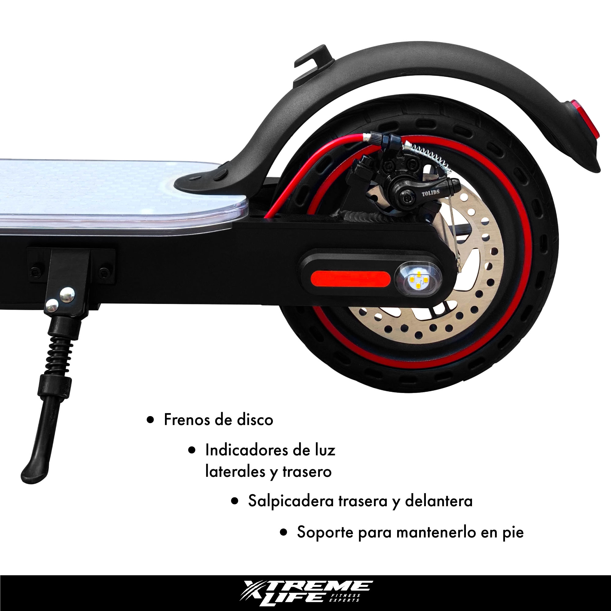Scooter Patin Electrico Plegable bluetooth Bocina Led