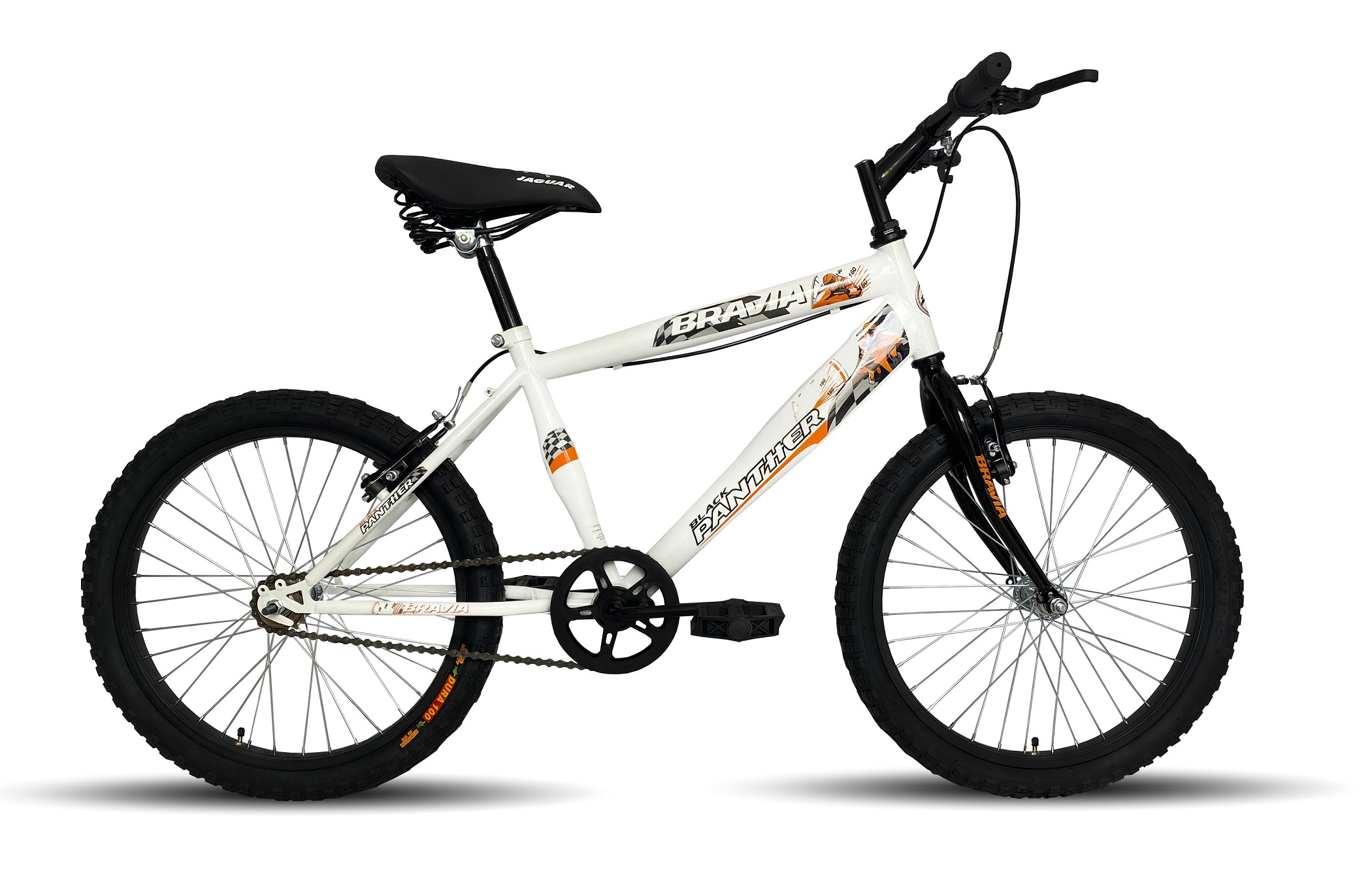 Bicicleta Black Panther Bravia Rodada 20 H Blanco