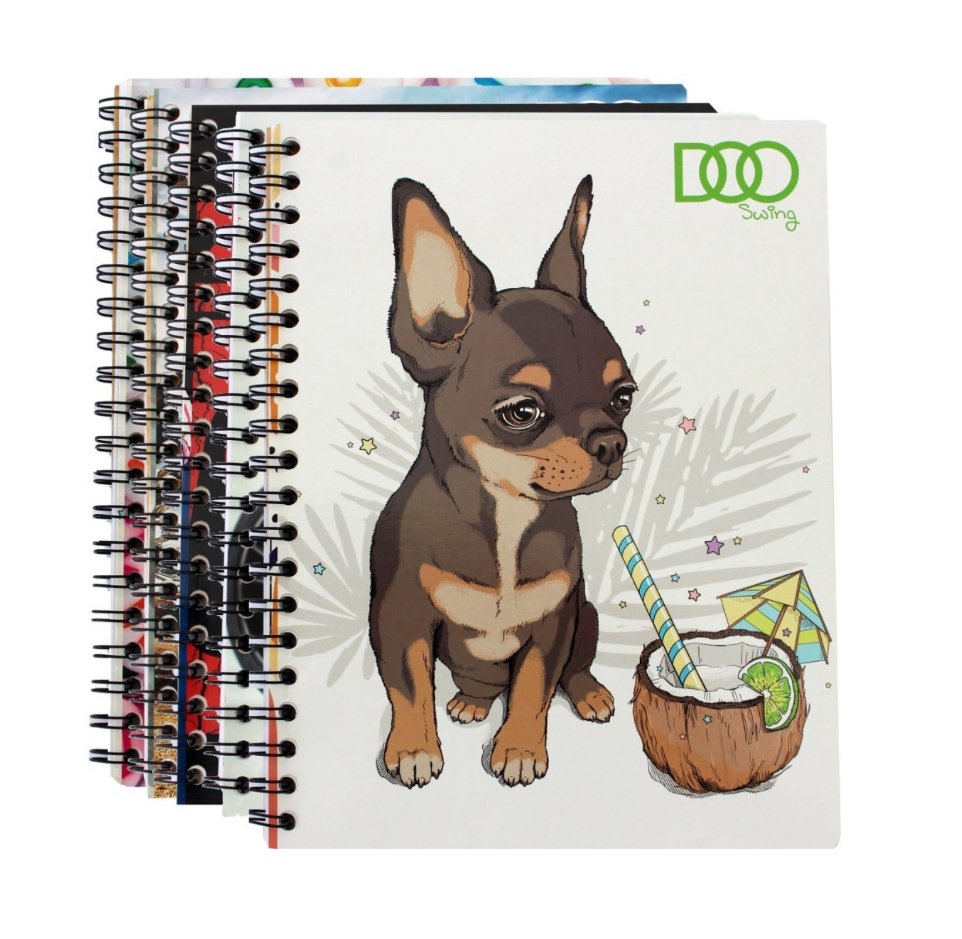 5 Cuaderno Profesional Doble Arillo 100 Hojas Rayas