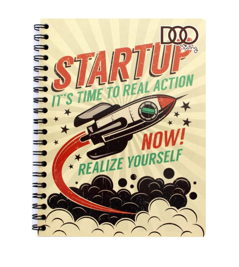 5 Cuaderno Profesional Doble Arillo 100 Hojas cuadro chico