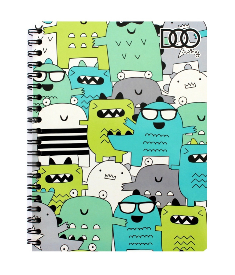 5 Cuaderno Profesional Doble Arillo 100 Hojas cuadro chico