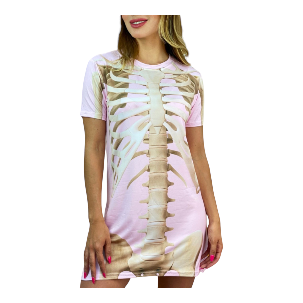 Bluson Maxi Playera Mujer Colsplay Día De Muertos Hallowen esqueleto