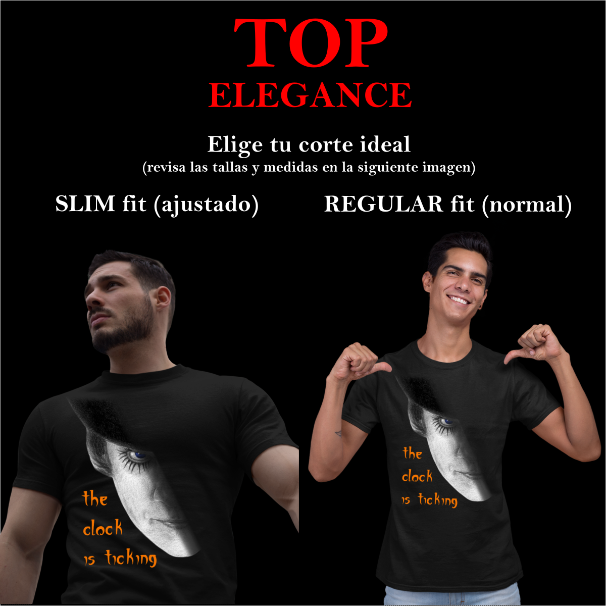 FINA playera Hombre Alta gama Reg y Slim fit Naranja Mecánica Bar antro Halloween