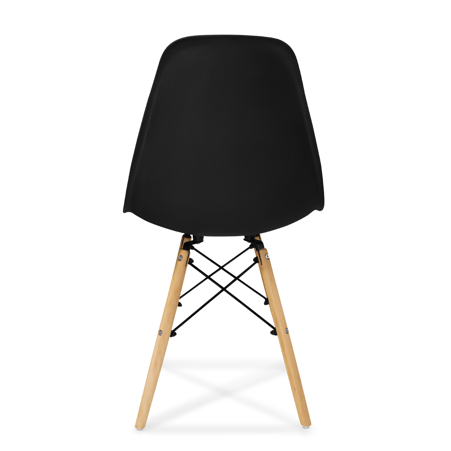 Set de 4 Sillas Modernas para comedor y Sala Minimalista en color Negro