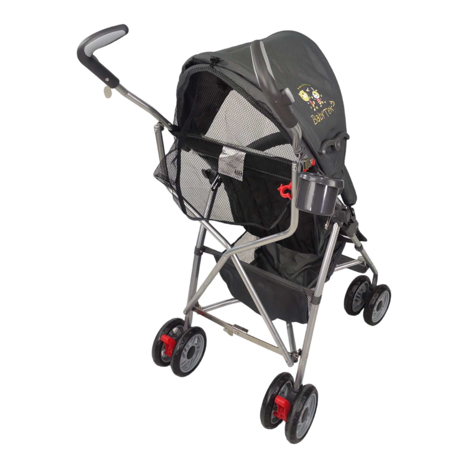 Carriola para Bebe de Baston Compacta,Plegable,Ligera,Reclinable  - Gris.