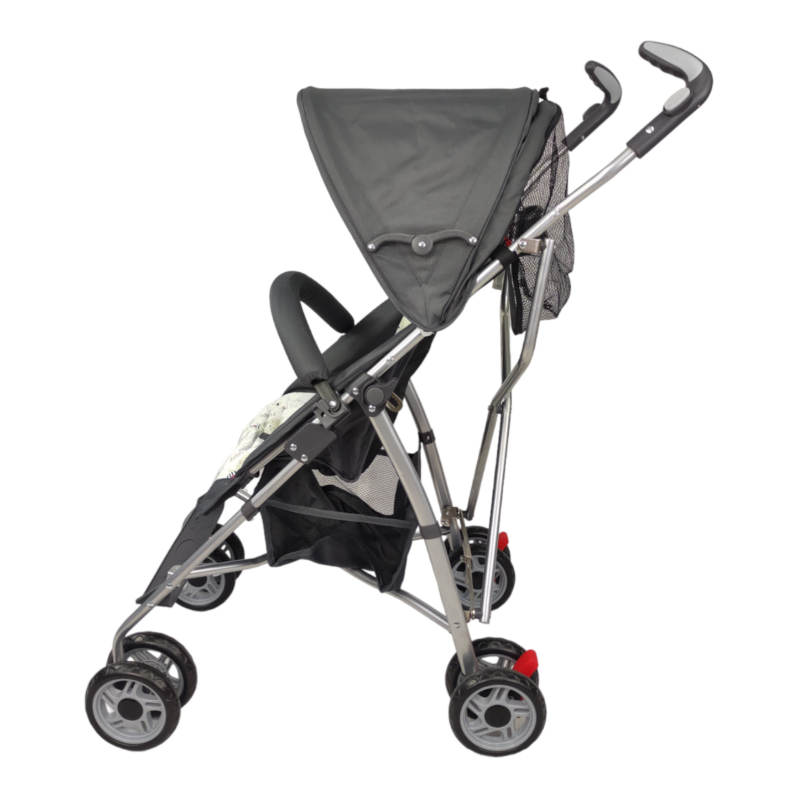 Carriola para Bebe de Baston Compacta,Plegable,Ligera,Reclinable  - Gris.