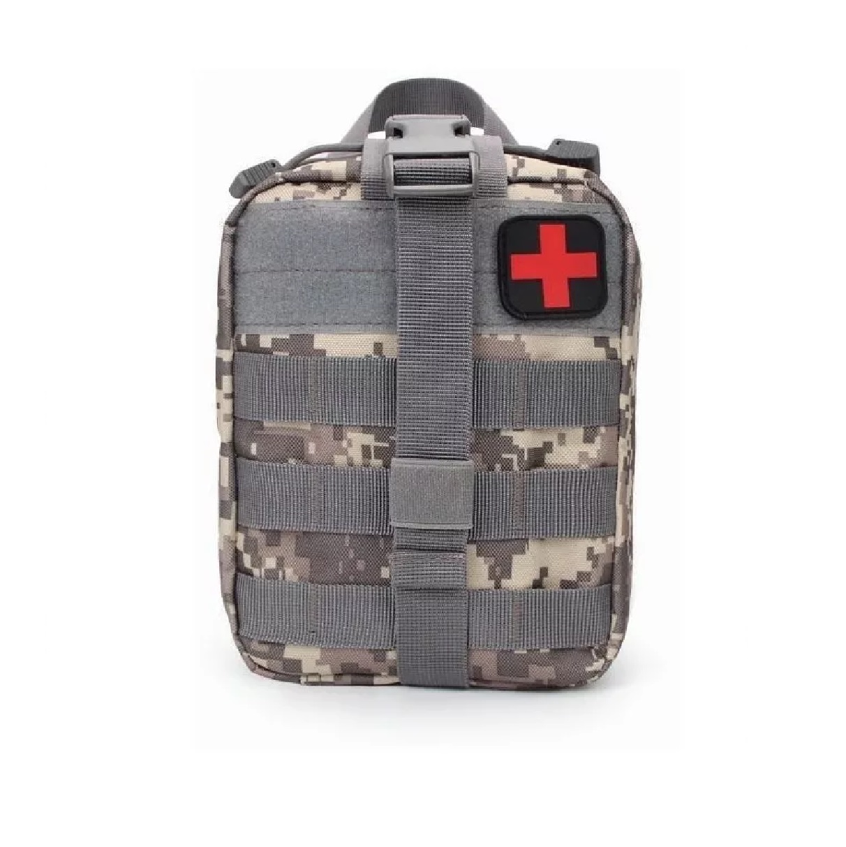Mochila Botiquín Táctica Militar Bolsa Campismo Montañismo Gris Camuflaje