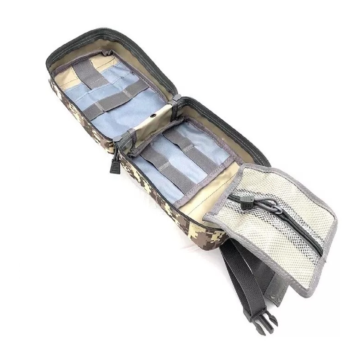 Mochila Botiquín Táctica Militar Bolsa Campismo Montañismo Gris Camuflaje