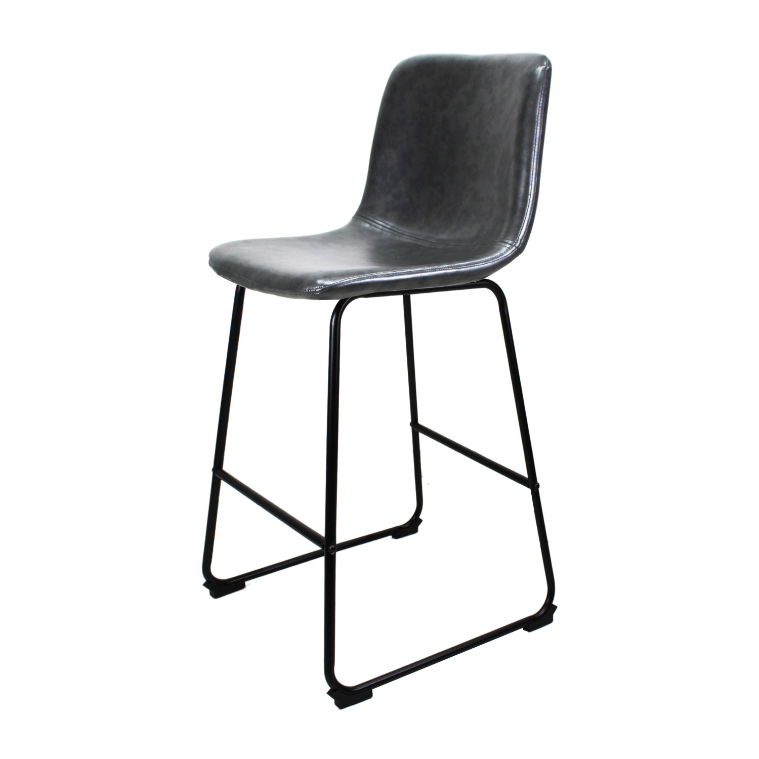 Set de 2 Bancos Minimalistas para Barra Phoenix Gris Mundo In