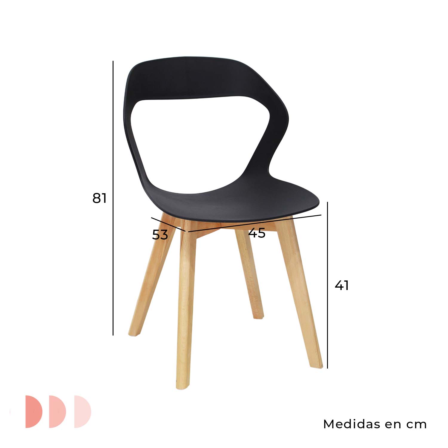 Set Sillas Mundo In Moura 2 Sillas para Comedor Sala Negra