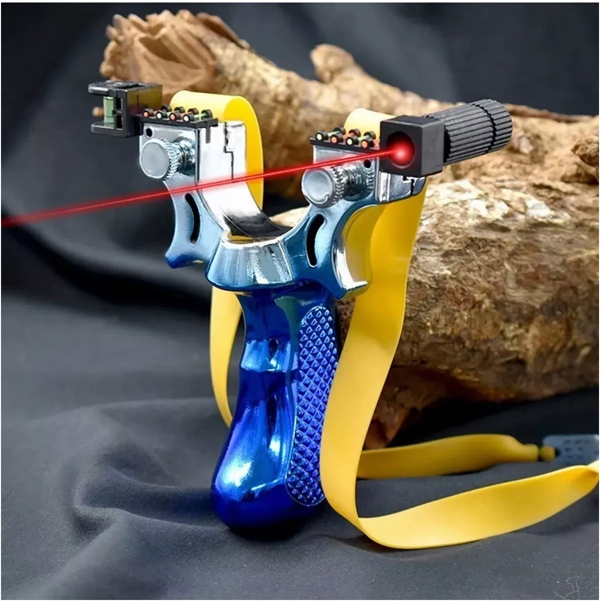 Tirachinas Láser Profesional Para Exteriores Con Mango Azul