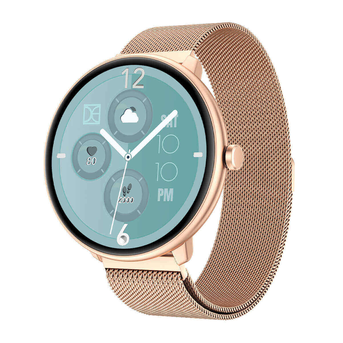 Smartwatch Reloj Inteligente Deportivo Cloe S3 Mesh Color Oro Rosa