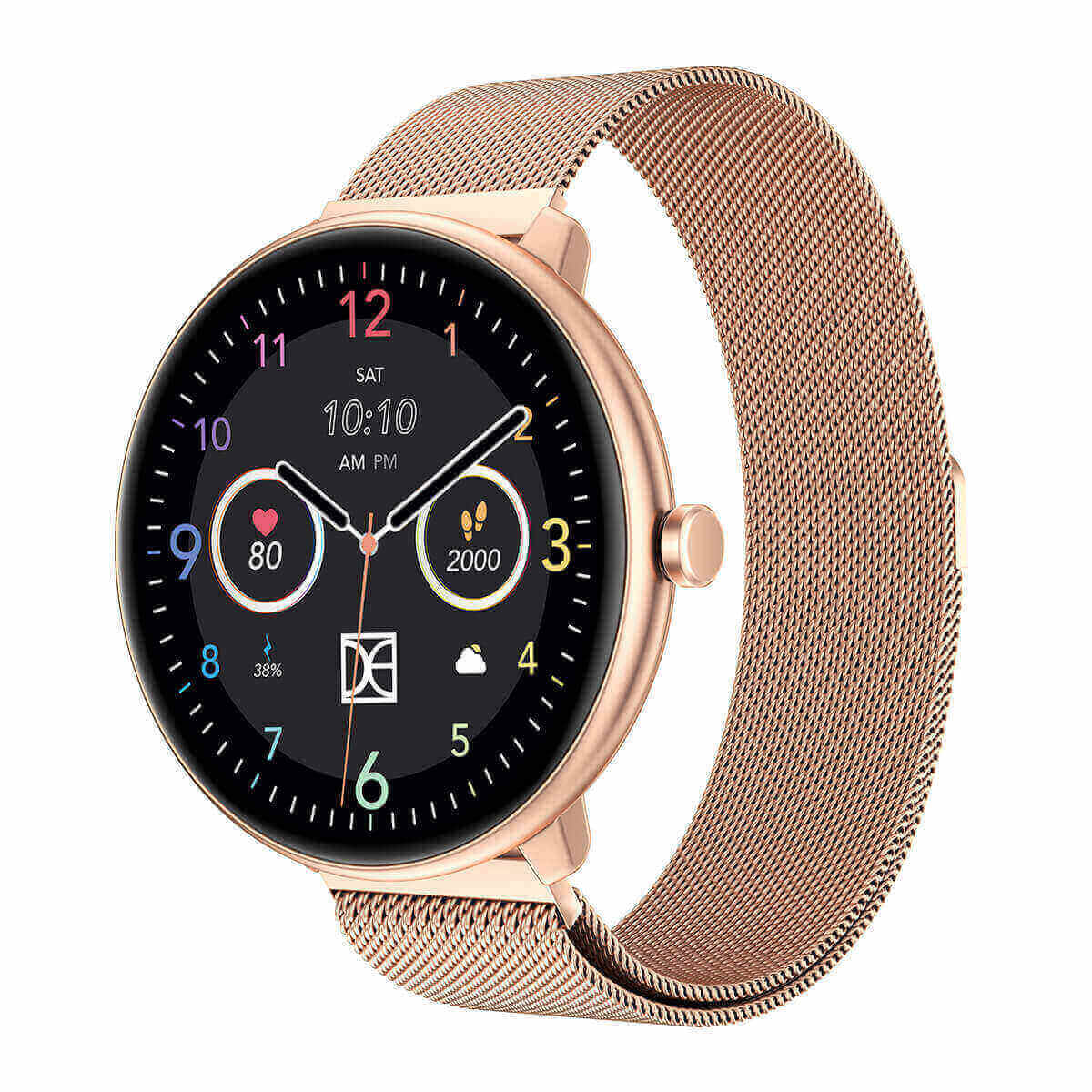 Smartwatch Reloj Inteligente Deportivo Cloe S3 Mesh Color Oro Rosa