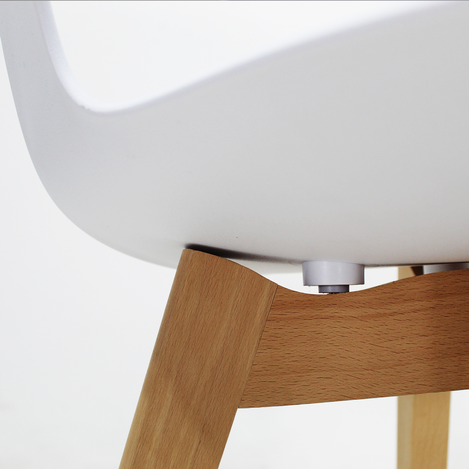 Set Sillas Mundo In Moura 4 Sillas para Comedor Sala Blanca.