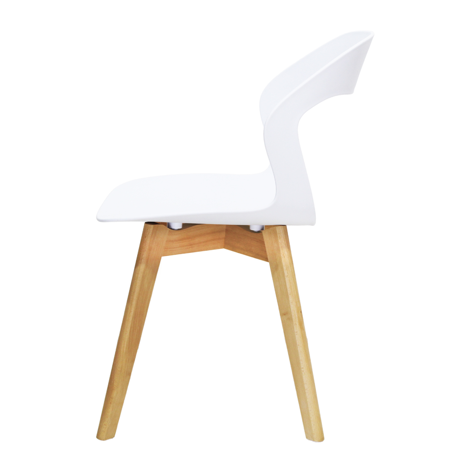 Set Sillas Mundo In Moura 4 Sillas para Comedor Sala Blanca.