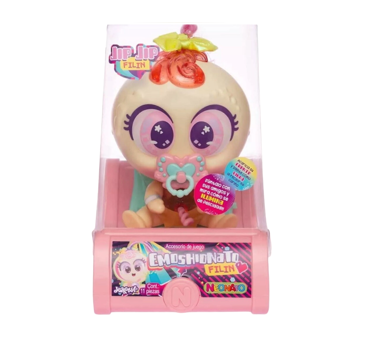 Juguete Muñeco Bebé Ksimerito Emoshionato Japi filin, Yupi filin, Jip jip filin, Guau filin o Yei filin
