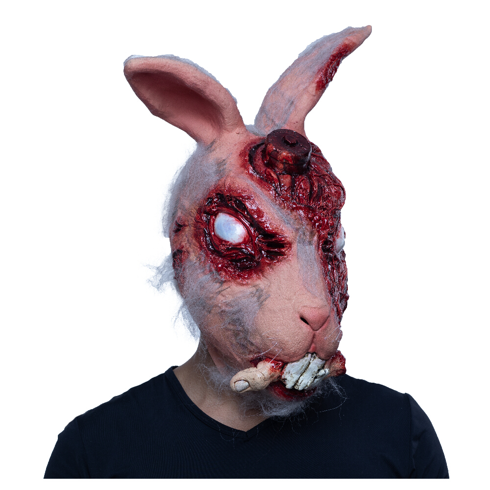 Máscara de Conejo R.T.087 Rabbit Experimento De Laboratorio Disfraz Halloween