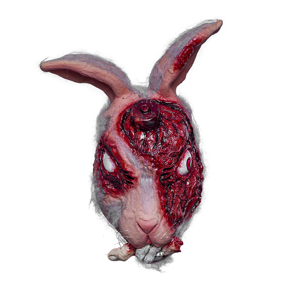 Máscara de Conejo R.T.087 Rabbit Experimento De Laboratorio Disfraz Halloween